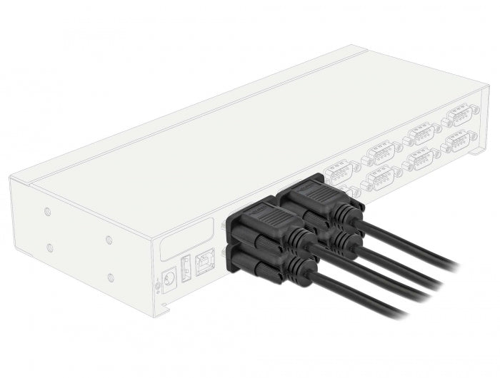 Delock 87785 Serial Cable Rs-232 D-Sub 9 Female To Female Null Modem