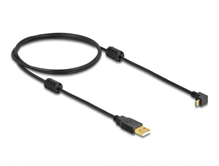 Delock 83148 Cable Usb-A Male > Usb Micro-B Male Angled 90° Up / Down