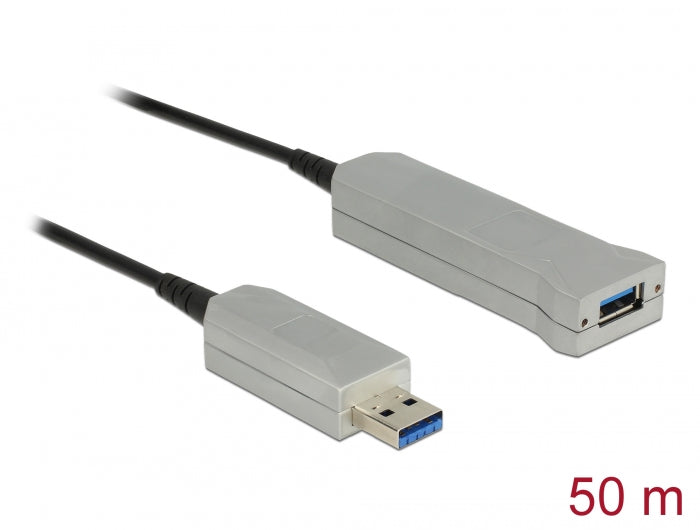 Delock 83740 Active Optical Cable Usb 5 Gbps Type-A Male To Type-A Female 50 M