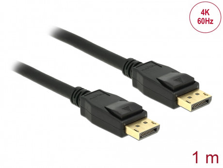 Delock 83805 Cable Displayport 1.2 Male > Displayport Male 4K 1 M