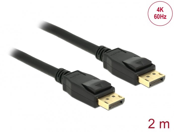 Delock 83806 Cable Displayport 1.2 Male > Displayport Male 4K 2 M