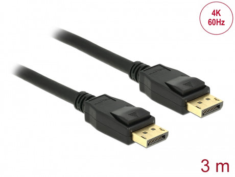 Delock 83807 Cable Displayport 1.2 Male > Displayport Male 4K 3 M