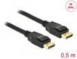 Delock 85506 Cable Displayport 1.2 Male > Displayport Male 4K 60 Hz 0.5 M