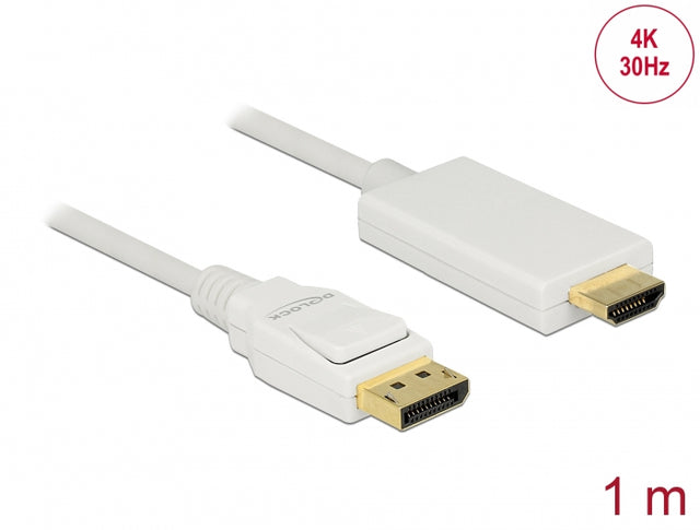 Delock 83817 Cable Displayport 1.2 Male > High Speed Hdmi-A Male Passive 4K