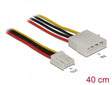 Delock 83821 Power Cable 4 Pin Male > 4 Pin Floppy Female 40 Cm