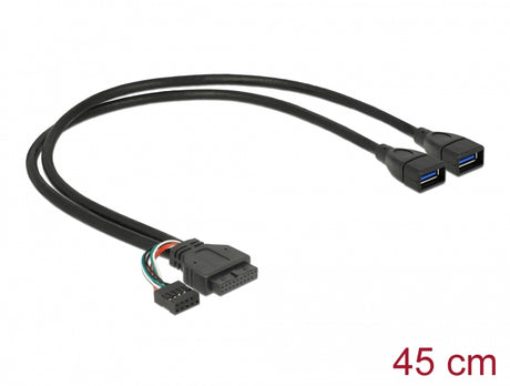 Delock 83829 Cable Usb 3.0 Pin Header Female + Usb 2.0 Pin Header Female