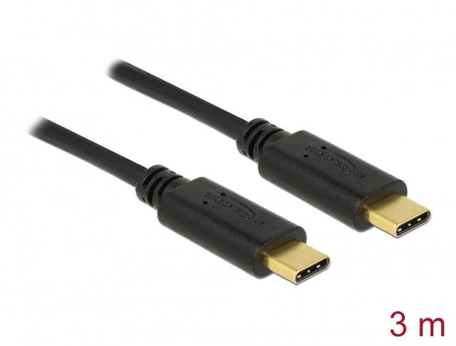 Delock 83867 Usb 2.0 Cable Type-C To Type-C 3 M 3 A