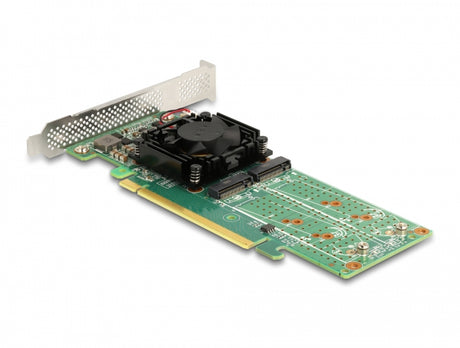 Delock 90078 Pci Express X16 Card To 4 X Internal Nvme M.2 Key M