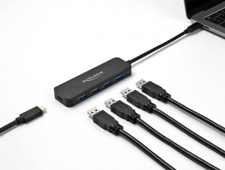 Delock 64170 Usb Type-C™ Hub 4 Port Usb 3.2 Gen 1 With Power Delivery 85 Watt