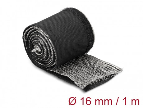 Delock 20840 Emi Shielding Braided Sleeve With Fastener 1 M X 16 Mm