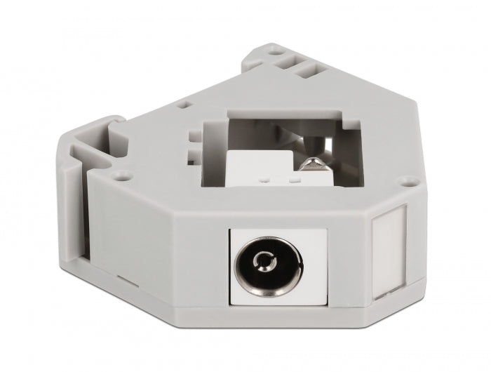 Delock 87159 Din Rail Adapter With Keystone Iec Female To Terminal Block