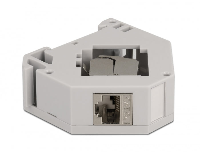 Delock 86014 Din Rail Adapter With Keystone Module Rj45 Jack Cat.6A Lsa