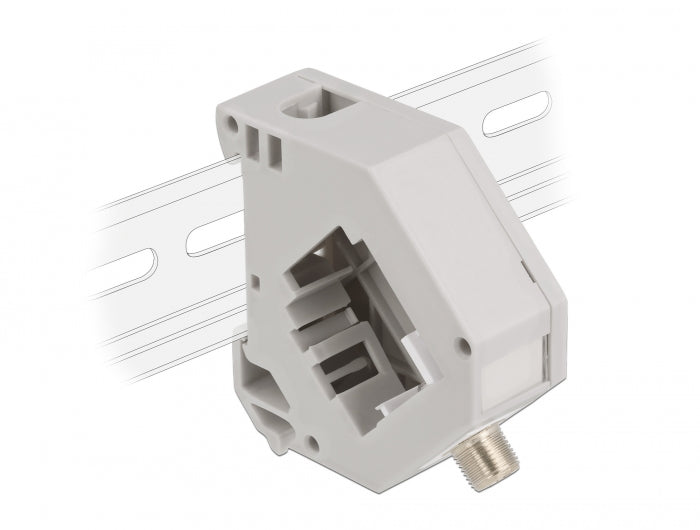 Delock 87160 Din Rail Adapter With Keystone F Female To F Female