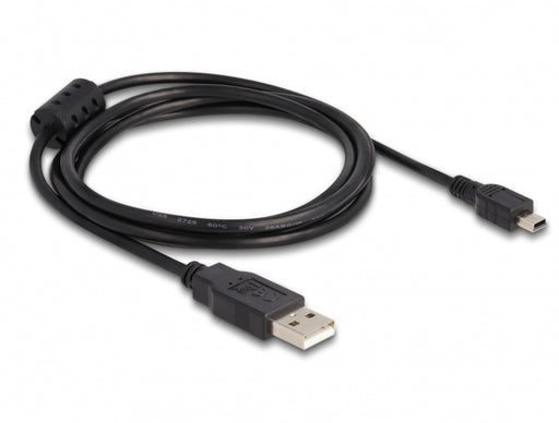 Delock 82252 Cable Usb 2.0 Type-A Male > Usb 2.0 Mini-B Male 1.5 M Black