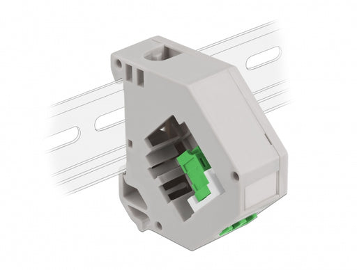 Delock 87192 Din Rail Adapter W/ Keystone Lc Duplex Female To Lc Duplex Female