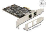 Delock 89392 Pci Express X2 Card To 2 X Rj45 2.5 Gigabit Lan I225