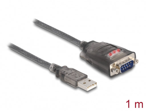 Delock 61400 Adapter Usb 2.0 Type-A To 1 X Serial Rs-232 D-Sub 9 Pin Male