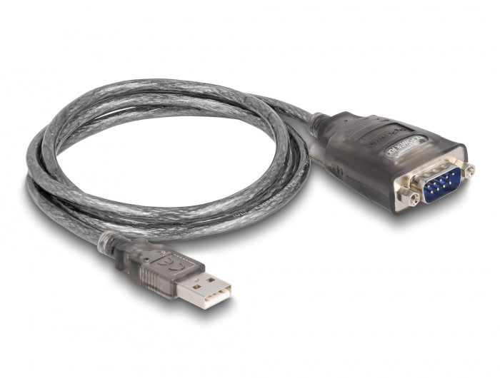 Delock 61400 Adapter Usb 2.0 Type-A To 1 X Serial Rs-232 D-Sub 9 Pin Male