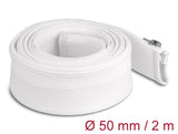 Delock 20829 Braided Sleeve With Zip Fastener Heat-Resistant 2 M X 50 Mm White