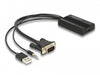 Delock 64172 Hdmi To Vga Adapter With Audio 25 Cm