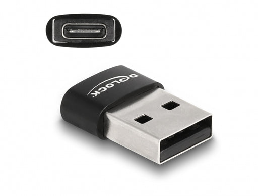 Delock 60002 Usb 2.0 Adapter Usb Type-A Male To Usb Type-C™ Female Black