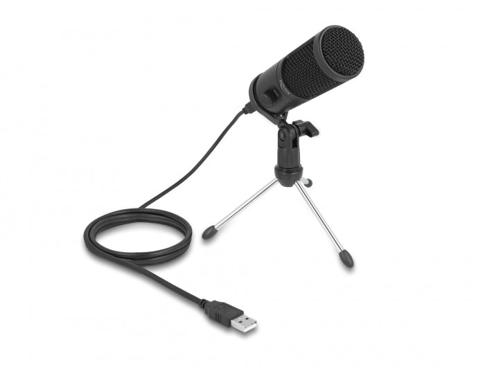 Delock 66832 Usb Condenser Microphone With Stand 24 Bit / 192 Khz