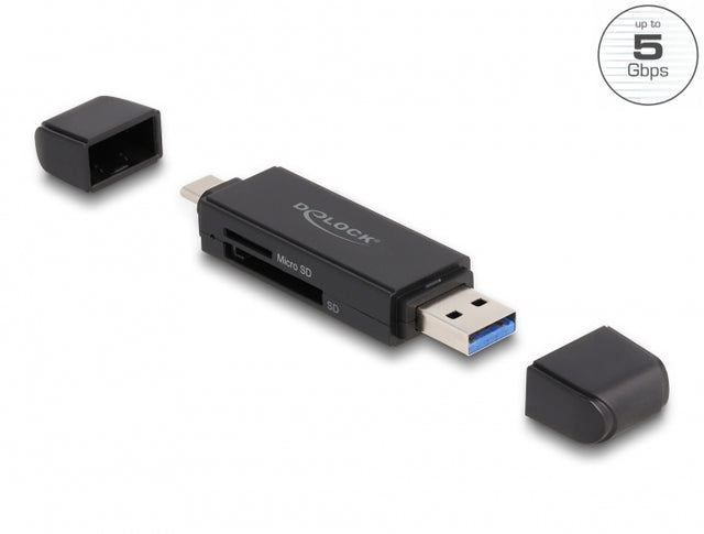 Delock 91004 Card Reader Superspeed Usb 5 Gbps Usb Type-C™ / Type-A For Sd