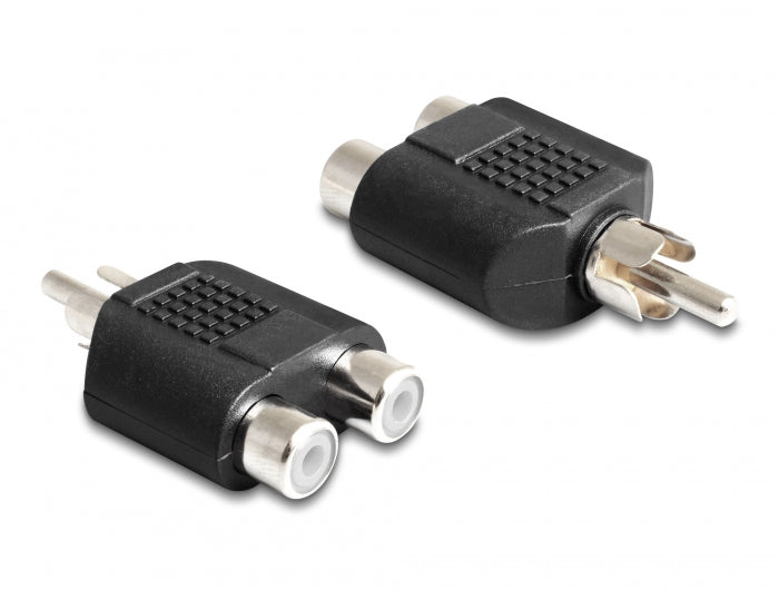 Delock 84499 Adapter 2 X Rca Female > 1 X Rca Male