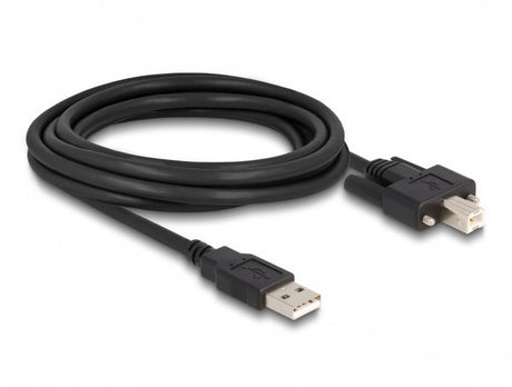 Delock 87215 Cable Usb 2.0 Type-A Male To Type-B Male With Screws 3 M