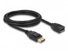 Delock 80002 Displayport 1.2 Extension Cable 4K 60 Hz 2 M