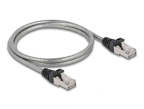 Delock 80108 Rj45 Cable Cat.6A U/Ftp With Metal Jacket 1 M