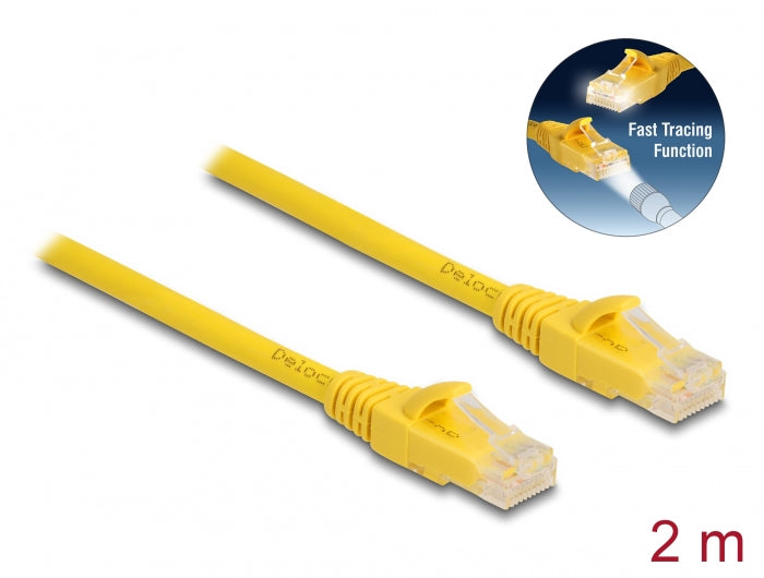 Delock 80102 Rj45 Cable Cat.6A U/Utp Fast Tracing 2 M