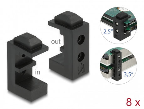 Delock 18027 Hard Drive Holder For 2.5″ And 3.5″ Hdd / Ssd