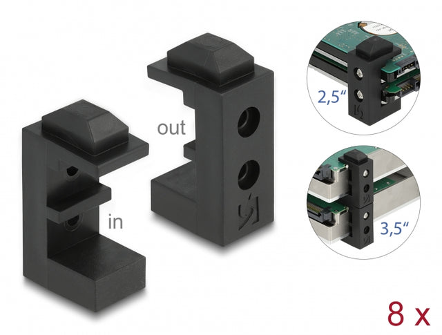 Delock 18027 Hard Drive Holder For 2.5″ And 3.5″ Hdd / Ssd