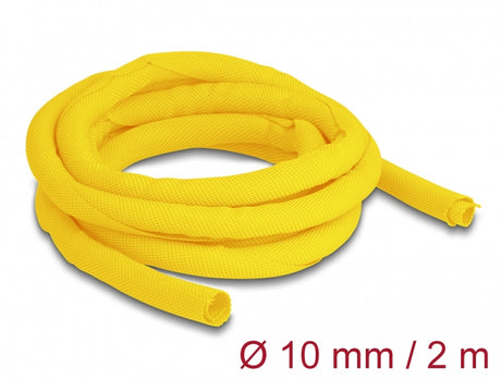 Delock 20868 Woven Sleeve Self-Closing Heat-Resistant 2 M X 10 Mm Yellow