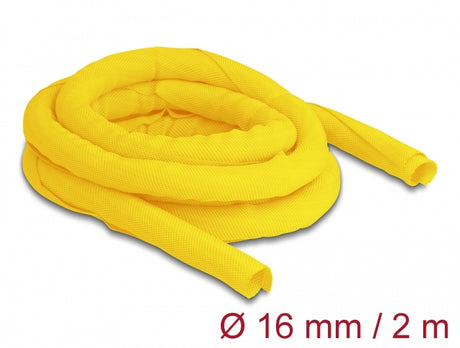 Delock 20869 Woven Sleeve Self-Closing Heat-Resistant 2 M X 16 Mm Yellow