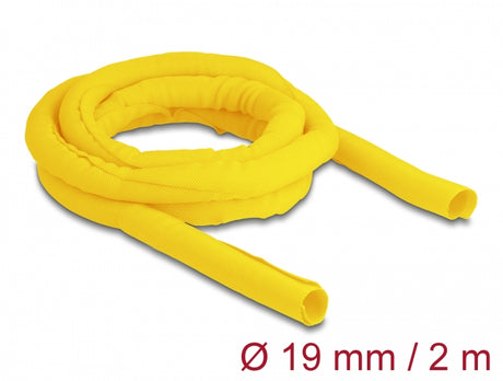 Delock 20870 Woven Sleeve Self-Closing Heat-Resistant 2 M X 19 Mm Yellow