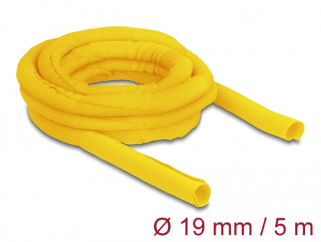 Delock 20874 Woven Sleeve Self-Closing Heat-Resistant 5 M X 19 Mm Yellow