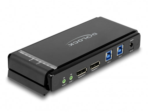 Delock 11476 Displayport 1.4 Kvm Switch 8K 60 Hz With Usb 5 Gbps And Audio