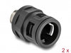 Delock 60454 Conduit Fitting With Brass External Thread M20 Black 2 Pieces