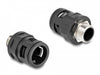 Delock 60454 Conduit Fitting With Brass External Thread M20 Black 2 Pieces