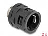 Delock 60455 Conduit Fitting With Brass External Thread M25 Black 2 Pieces