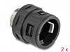 Delock 60456 Conduit Fitting With Brass External Thread M32 Black 2 Pieces