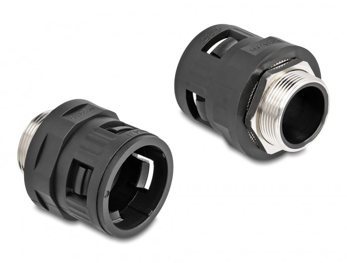 Delock 60456 Conduit Fitting With Brass External Thread M32 Black 2 Pieces