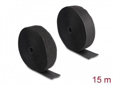 Delock 20854 Heavy-Duty Hook-And-Loop Tape L 15 M X W 50 Mm Black