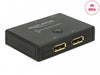 Delock 18750 Displayport 2 - 1 Switch Bidirectional 4K 60 Hz