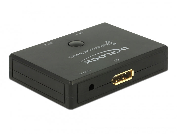 Delock 18750 Displayport 2 - 1 Switch Bidirectional 4K 60 Hz