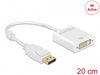 Delock 62600 Adapter Displayport 1.2 Male > Dvi Female 4K Active White