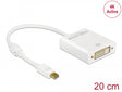 Delock 62604 Adapter Mini Displayport 1.2 Male > Dvi Female 4K Active White