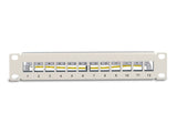 Delock 66875 10″ Keystone Patch Panel 12 Port With Strain Relief 1U Grey